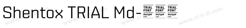 Shentox TRIAL Md字体转换 Shentox TRIAL Md字体转换